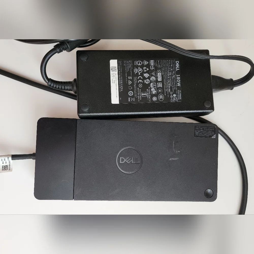 Dell WD19tb Thunderbolt Docking Station With 180w AC Power Adapter